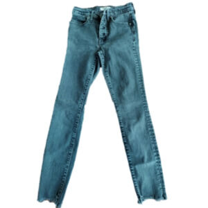 Madewell Charcoal Gray/Black 9" High Rise Skinny Jeans Size 24